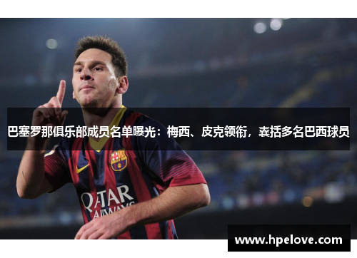 巴塞罗那俱乐部成员名单曝光：梅西、皮克领衔，囊括多名巴西球员
